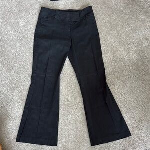 Express Black Flare Pants High-Rise Tailored